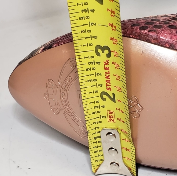 Francesco Sacco Python Skin Ankle Boots SZ 38.5 Made in Italy NEW - Picture 11 of 15